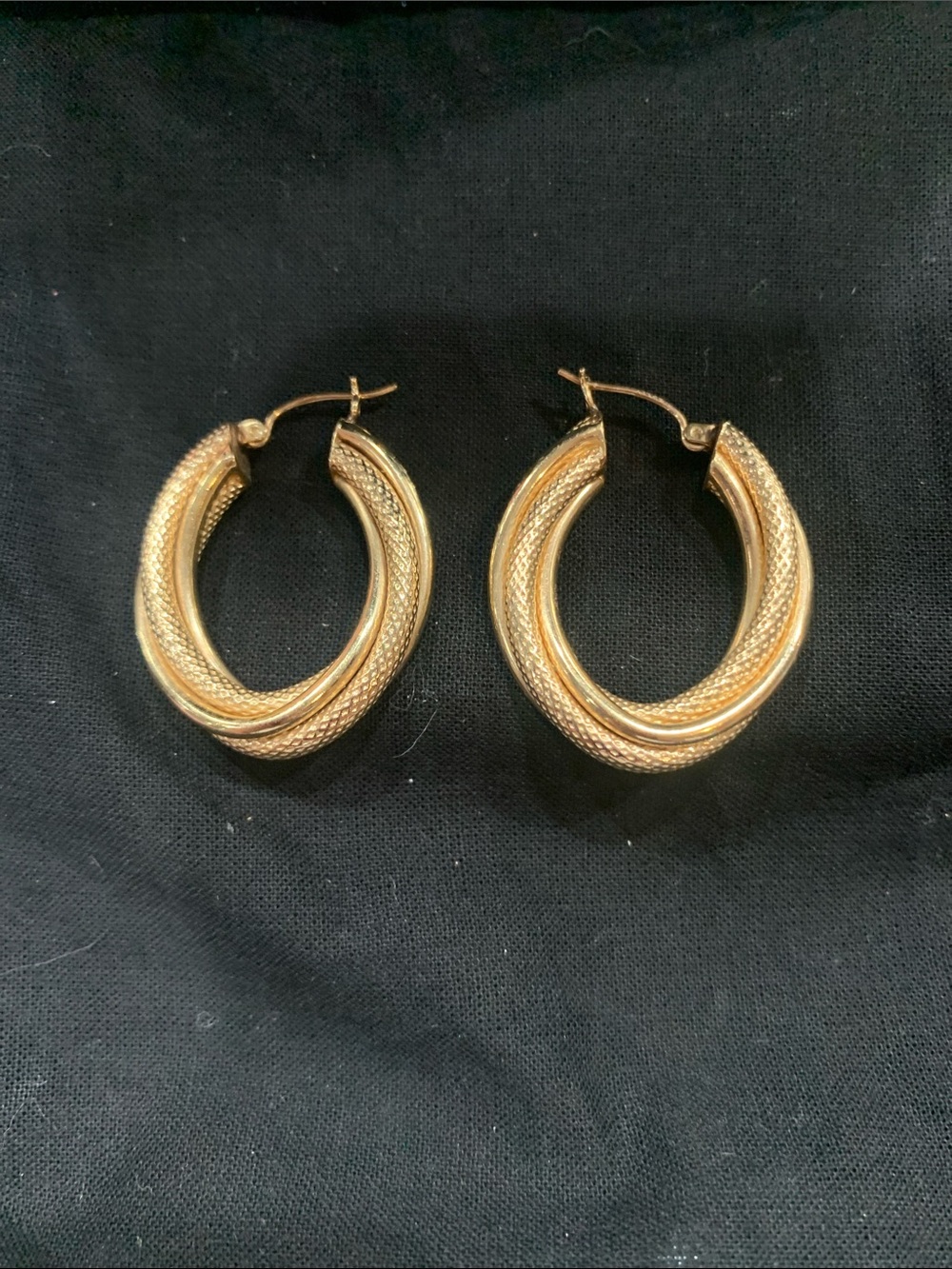 Gold-Tone Twisted Hoop Earrings - Women Jewelry